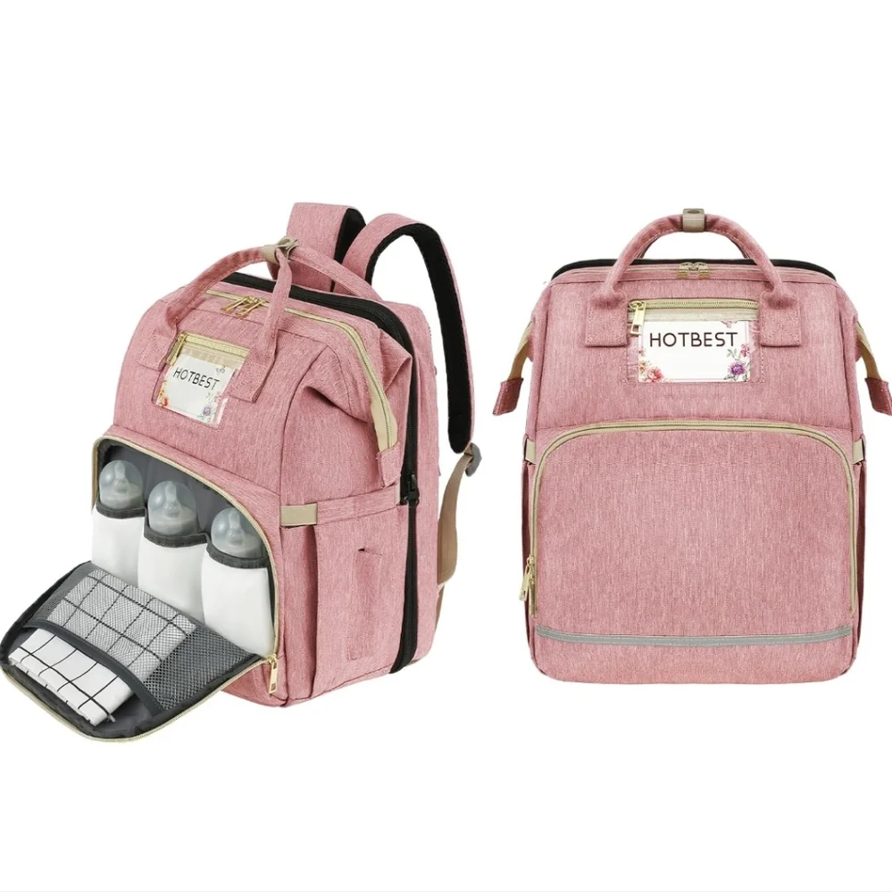 NWT HOTBEST PINK 💕 Diaper Bag Backpack, Diaper Bags, Multifunction